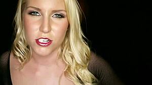 Blonde Vanessa instructs jerk off