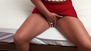 Bruna Ferraz gives a sloppy blowjob to my huge black cock