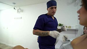 Sara blonde fucking her patient hard? Doctor not watching!
