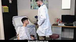 Twink feels ready after doctor's big cock treatment