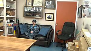 Violet Navy Casting Turns Brutal on California Sofa!