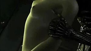 Cartoon characters come alive in striptease animation