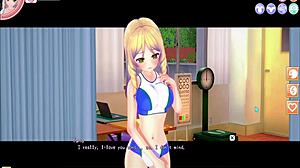 Koikatsu schoolgirl in 3d anime hentai at the infirmary game
