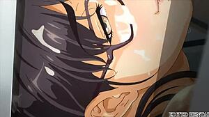 cheating wife in anime hentai with big tits and anal sex