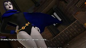 sanji swallows his own cum from raven's monster cock in this hentai parody