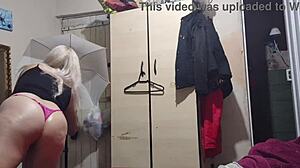 Waking up to a horny blonde mommy's blowjob.