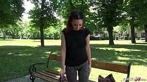 German Scout Seduces Skinny Teen Gina For A Hardcore Fuck After College?