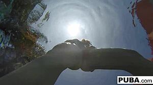 wanna watch samantha rone masturbate underwater in pool with hot ass?