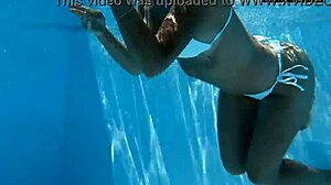 Angelica Strips Naked In Pool