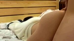 Asian Sister Twists Ass High for Brother's Intense Fucking!