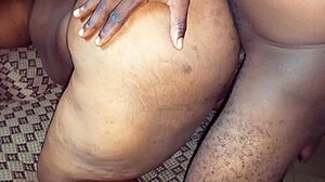 Wide black ass lady with monster cock