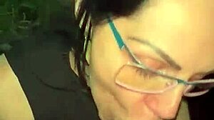 Latina MILF Goddess Sucks Hard Cock and Delights in Balls During Oral Session