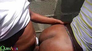 My neighbour bent over for doggystyle fuck