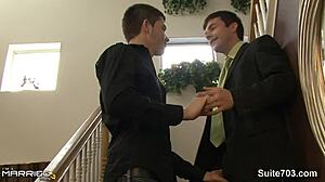 Naughty Married Male Sucks Off Gay at Wild Wedding