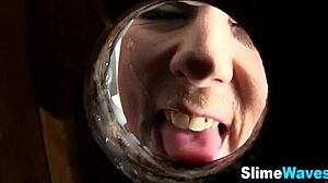 I Can't Believe How This European Babe Got Covered in Jizz!