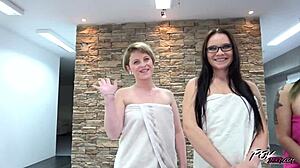 hey, wanna see three minxes slurp cum off one cock?