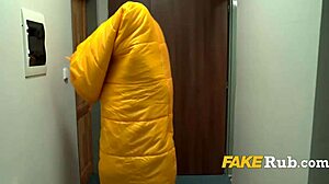 Christmas Gift Stuck in Tight Pussy