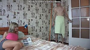 Sexy girl gets butt hole filled with semen