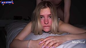 She says, 'I love taking dick roughly in my tight pussy'