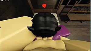 roblox slut bent over getting pounded doggystyle in cabin
