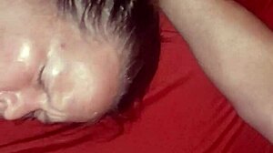 Riding my cock for a creampie with redhead milf feeling intense pleasure and deep connection