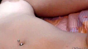 I nervously fingered my shy lesbian friend Becky Berry on the sofa with a Hitachi.