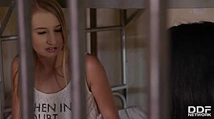 jasmine webb dominates milana and rina in prison bondage 😈