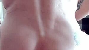 Intense anal fucking with huge plug leads to massive ejaculation!