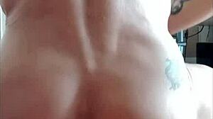 Intense anal fucking with huge plug leads to massive ejaculation!