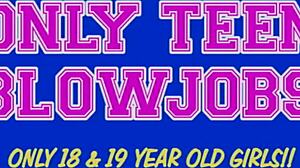 young teen with small tits gives an exhilarating blowjob and swallows cum