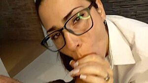 Best Blowjob Ever Made by Sexy Milf with Big Ass and Japanese Wife Charm