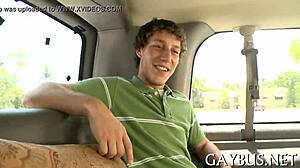 Two homosexual chaps having sex in a casual encounter