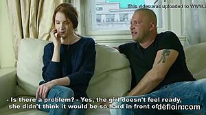 Cuddly Cutie Spreads Slim Vagina for Hardcore Deflowering in Close Detail.