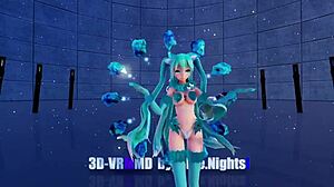Blue k nights ［ray-mmd 3d vr180］cat fate cosplay adult miku［girls］