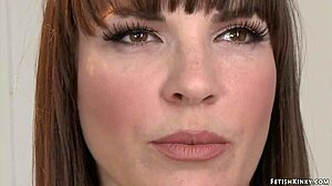 Artist Rams Foot Into Blonde's Asshole In Kinky Strapon Domination!