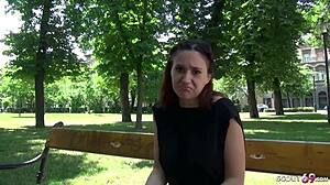 German Scout Seduces Skinny Teen Gina For A Hardcore Fuck After College?