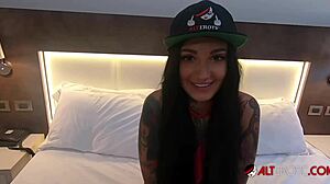 Tattooed Bombshell Adel Asanti Sucks Big Cock!