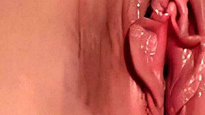 Teasing closeup of clitty play ending in orgasmic spasm