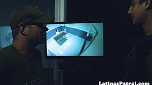 Latina immigrant cocksucking us officer in office casting
