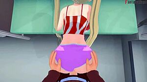 i had a cute blonde airi akizuki pov on the bus with see through in public 3d hentai