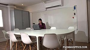 Horny Secretary Needs Maintenance Man To Fuck Her Hard