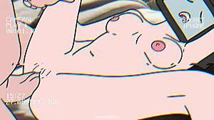 I watched the tv woman and cameraman have intense sex in the animation