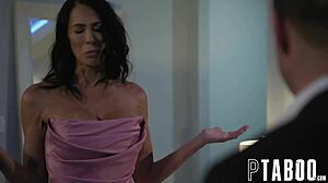 Reagan foxx and maya woulfe fulfill husbandly duties with nathan bronson in pov blowjob