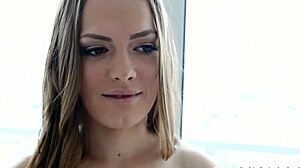 Cute Hairless Teen Sucks Cock and Gets POV Fucked Hard!