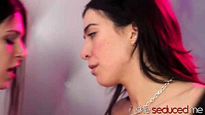 Leah Gotti And Alex Coal Seduce Lilly Bell And Nova Flame In Passionate Lesbian Kisses