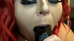 Lexi Red tempts with her deepthroat skills on big cocks