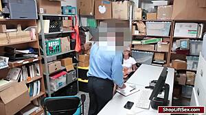 Can The Lp Officer Fuck Carolina's Pussy At Work?