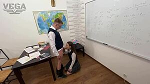 i showed a cute student how to suck big cock