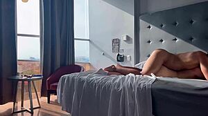 Luxury hotel gay fantasy with beginner student