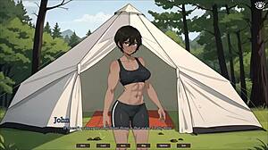 Tomboy Sex in Forest Hentai Game Ep 4. First Time ANAL for Cute Girlfriend!